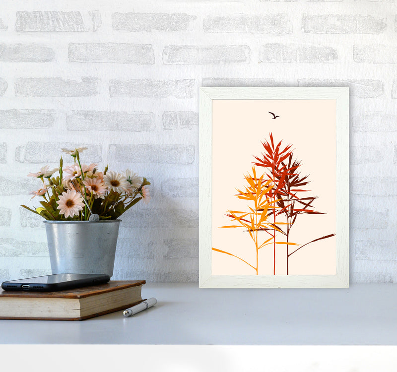 Above The Fields Art Print by Kubistika A4 Oak Frame