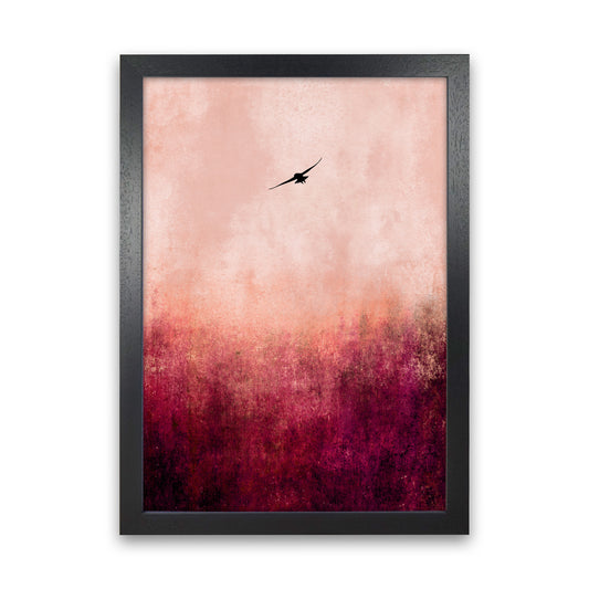 Rise Like A Phoenix Contemporary Art Print by Kubistika Black Grain