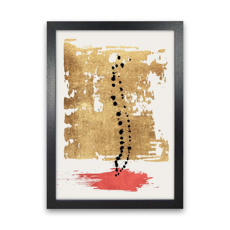 Drip Drop Abstract Art Print by Kubistika Black Grain
