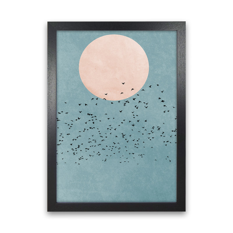 A Fly Away Modern Contemporary Art Print by Kubistika Black Grain