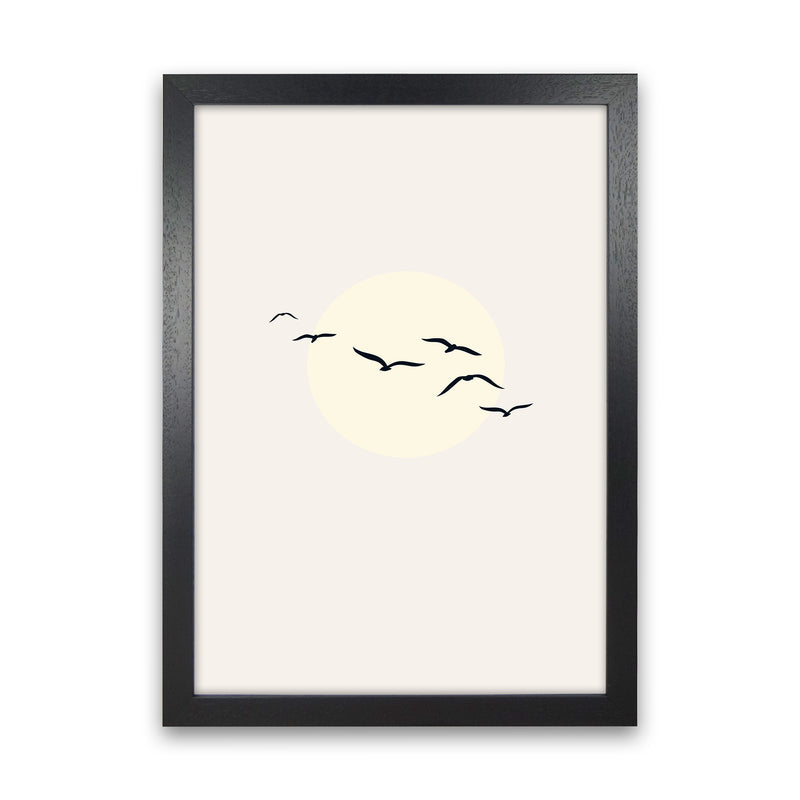 Adorable Skies Contemporary Art Print by Kubistika Black Grain