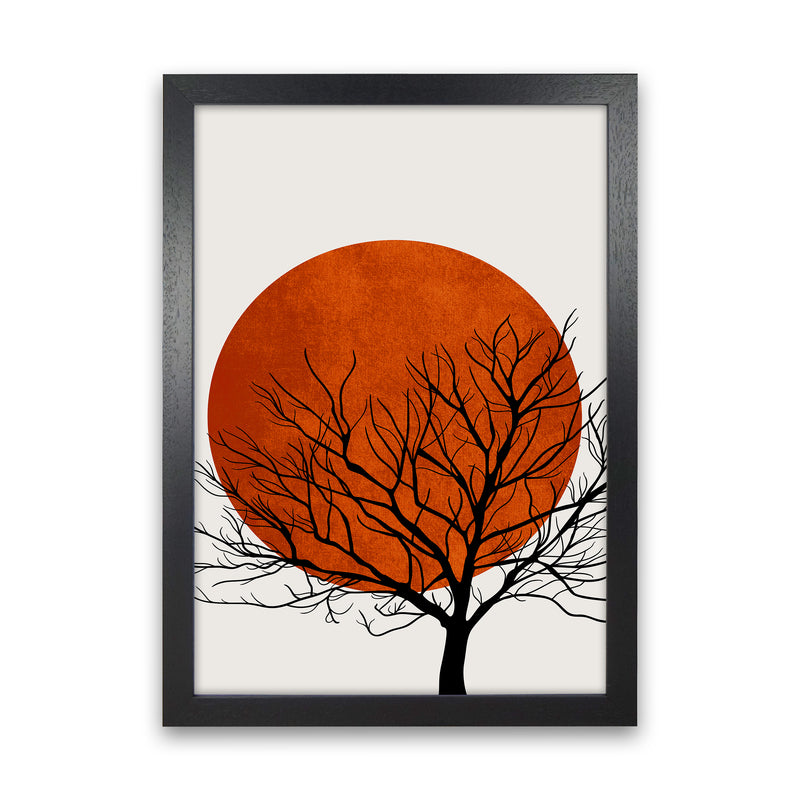 A Blooming Oak  Modern Contemporary Art Print by Kubistika Black Grain