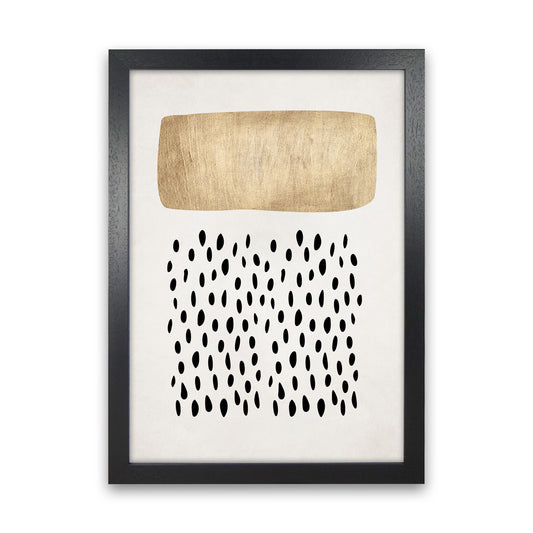 Opus No Contemporary Art Print by Kubistika Black Grain