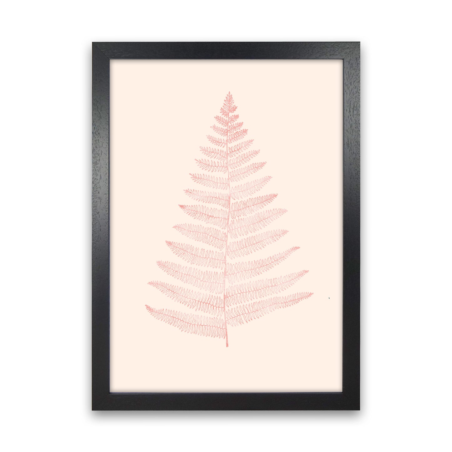 Botanica Minimalistica - ROUGE Modern Art Print by Kubistika Black Grain