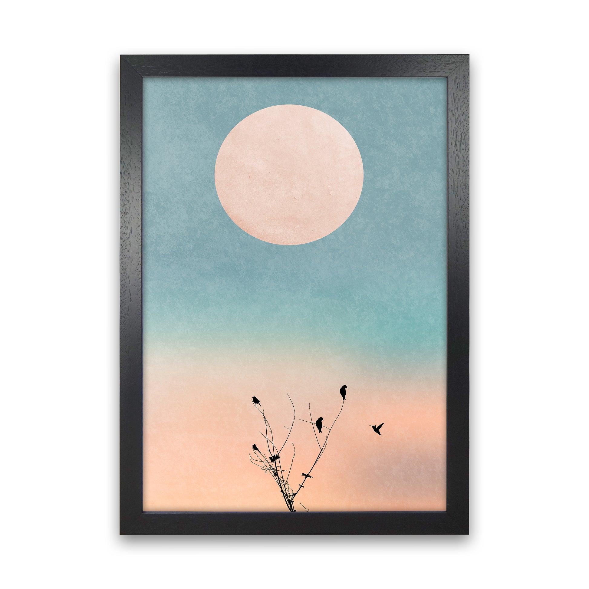Waking Up Warm Contemporary Art Print by Kubistika Black Grain