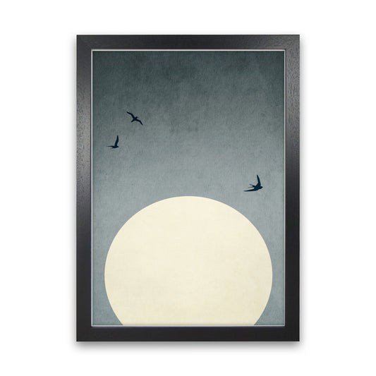 Moonshine Dancers Contemporary Art Print by Kubistika Black Grain