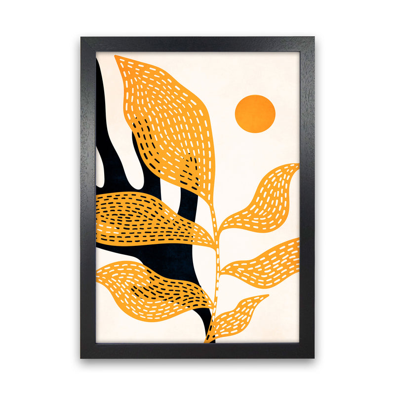 Van Gogh`s Garden Art Print by Kubistika Black Grain
