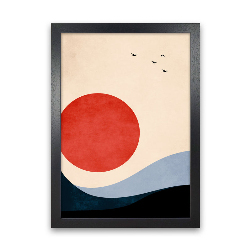 Seaside Memories Art Print by Kubistika Black Grain