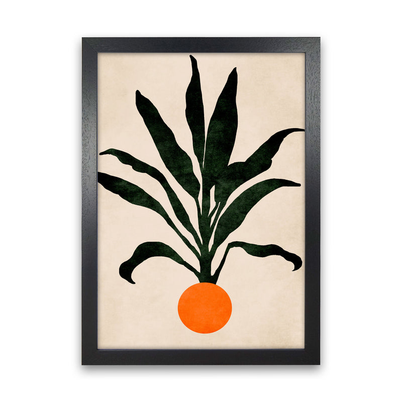 Pumpkin Portrait Art Print by Kubistika Black Grain