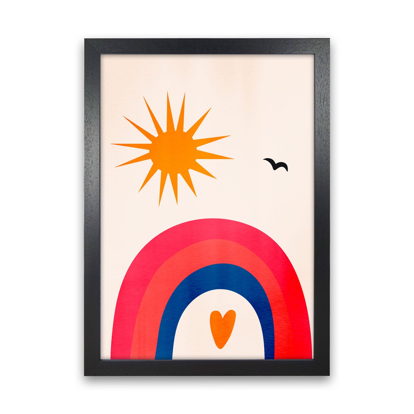 Happy Days! Art Print by Kubistika Black Grain