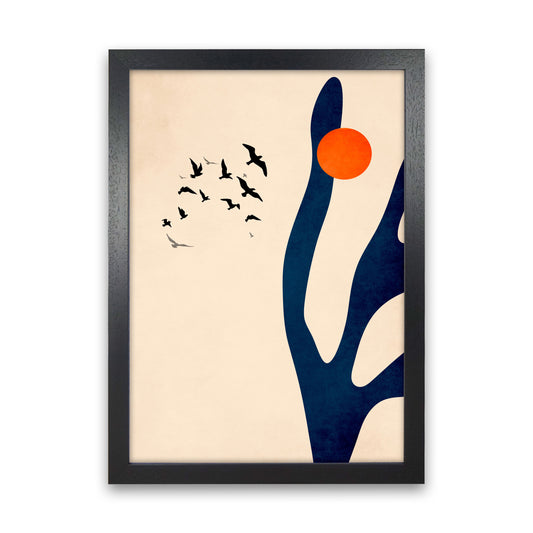 Desert Birds Art Print by Kubistika Black Grain