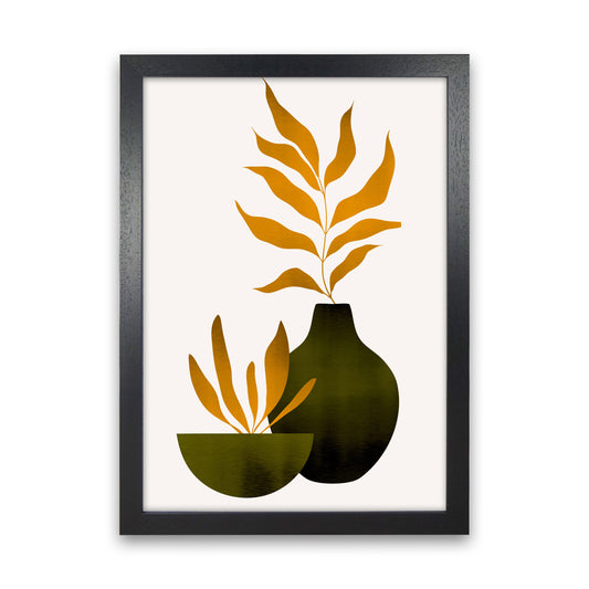 Autumn Flowers - 4 Art Print by Kubistika Black Grain