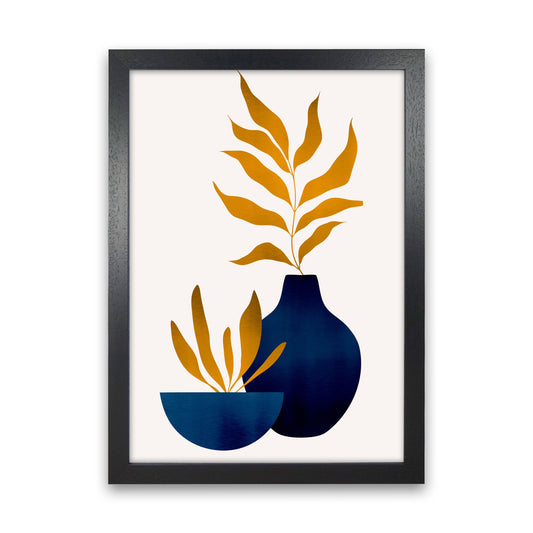 Autumn Flowers - 1 Art Print by Kubistika Black Grain