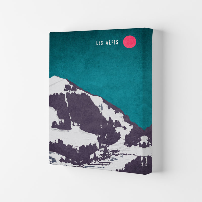 Les Alpes Vintage Art Print by Kubistika Canvas