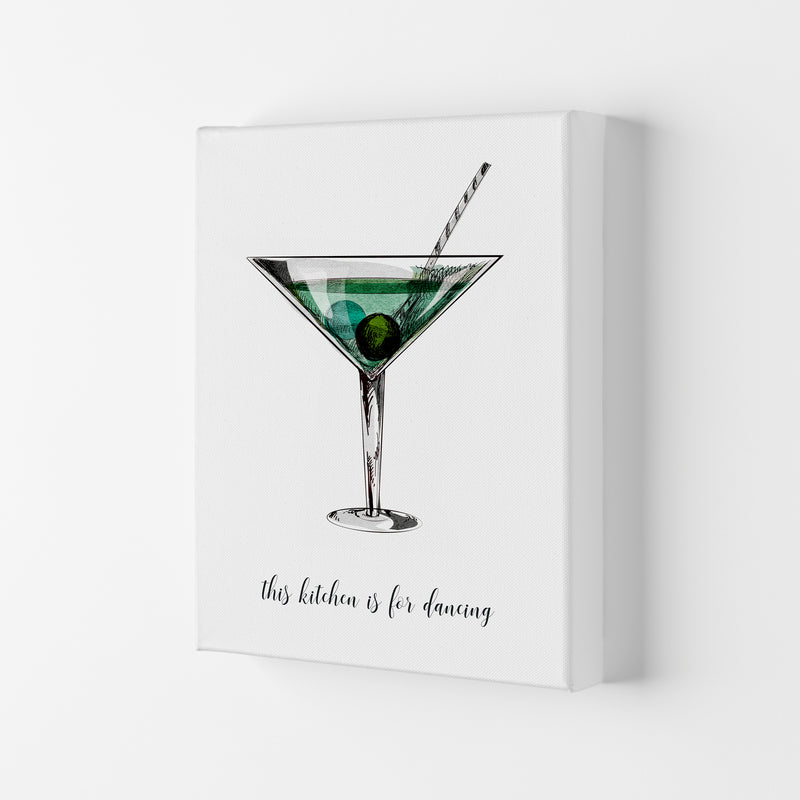 Kitchen Dancers Quote Contemporary Art Print by Kubistika Canvas