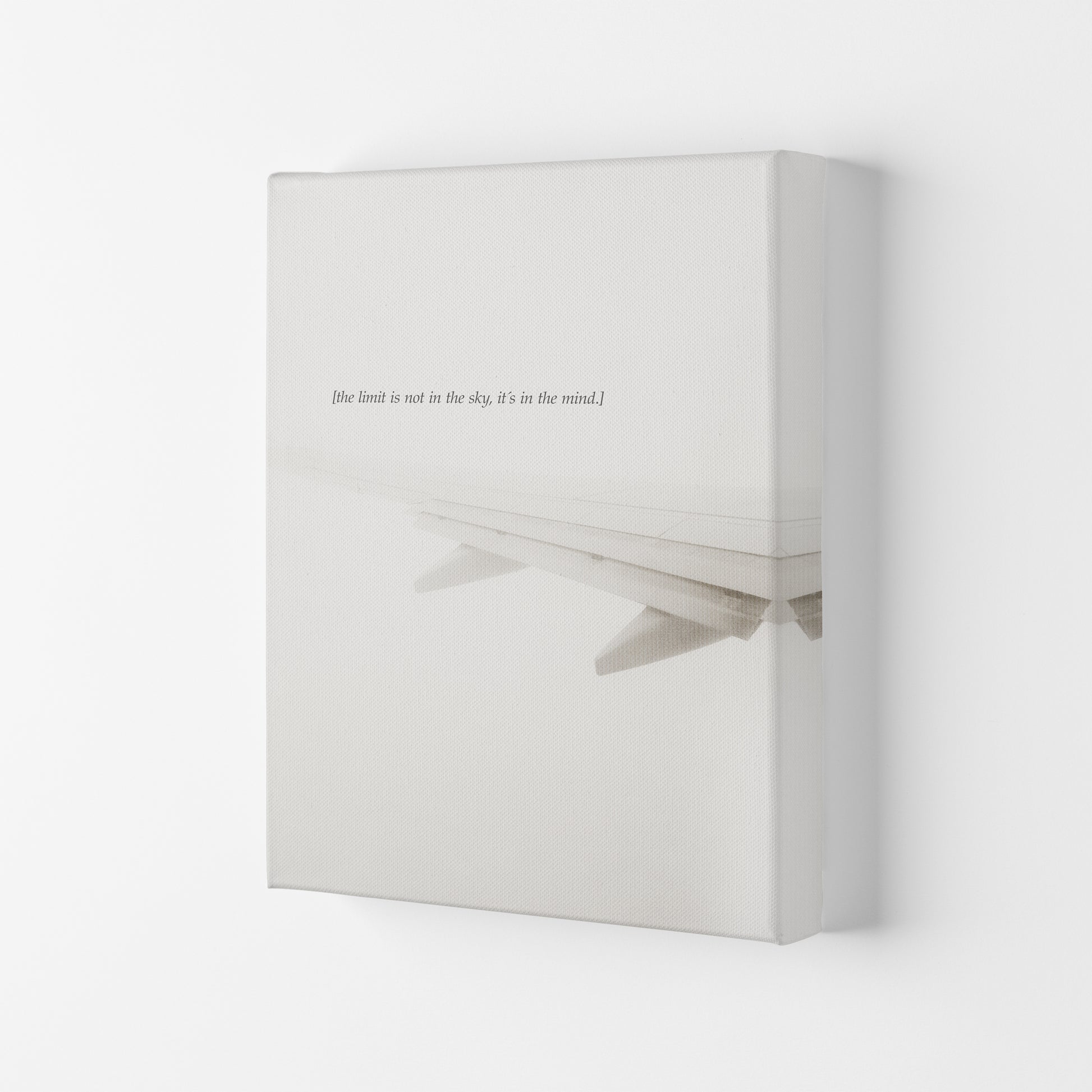 No Limits Quote Contemporary Art Print by Kubistika Canvas