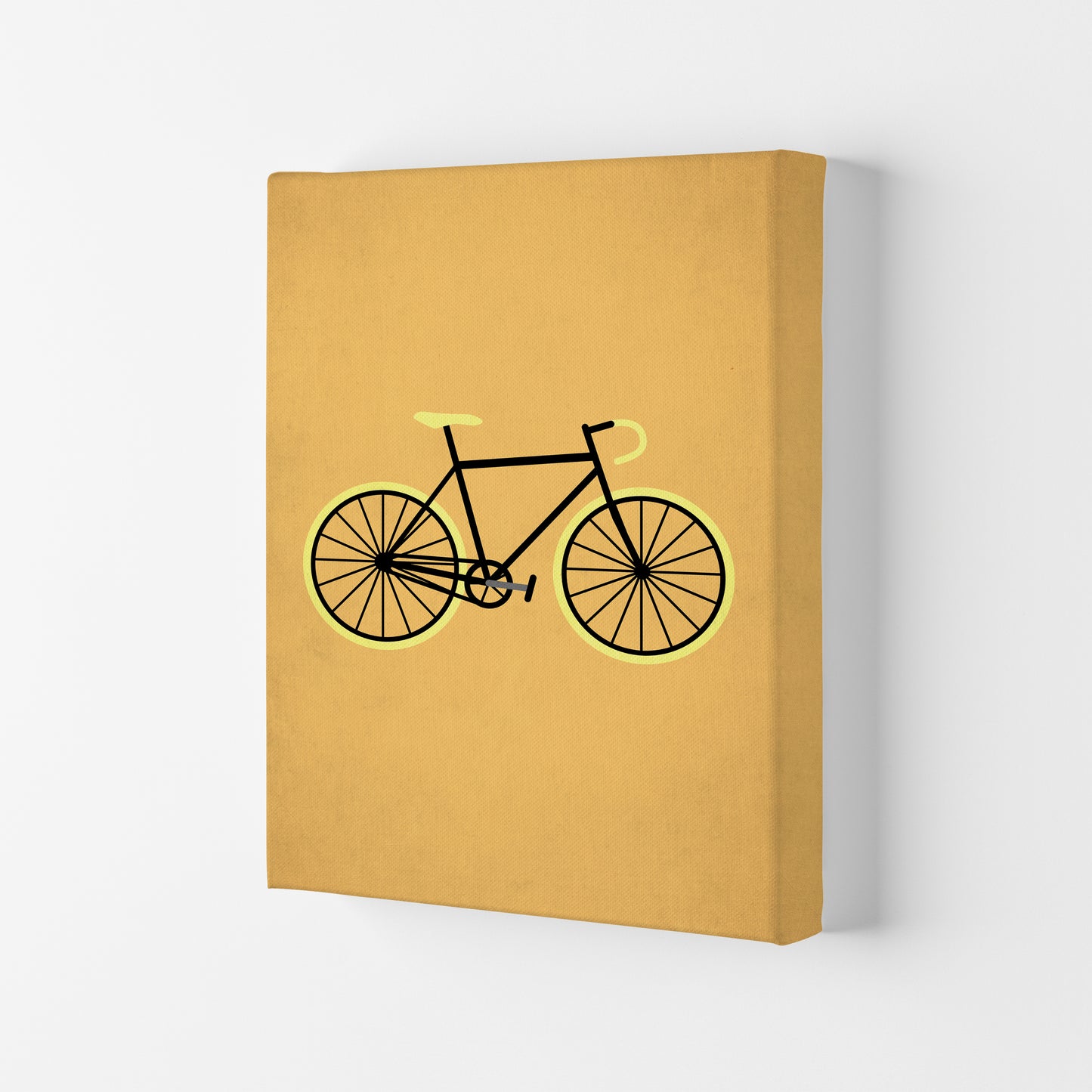 Bicycle Love Modern Art Print by Kubistika Canvas