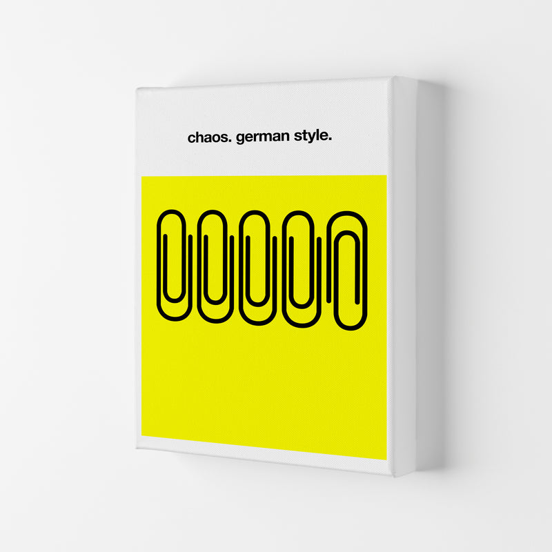 German Chaos Humour Quote Art Print by Kubistika Canvas