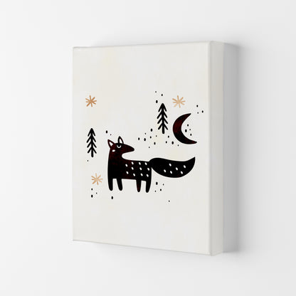 Little Winter Fox Nursery Childrens Art Print by Kubistika Canvas