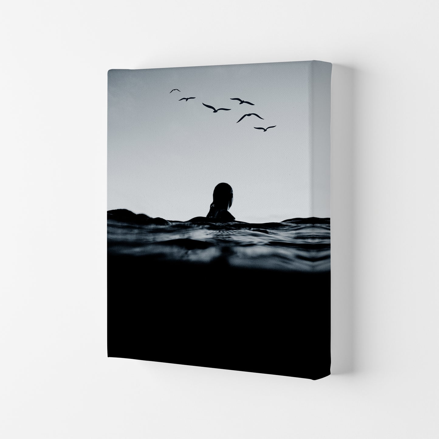 Floating Beach Photography Art Print by Kubistika Canvas
