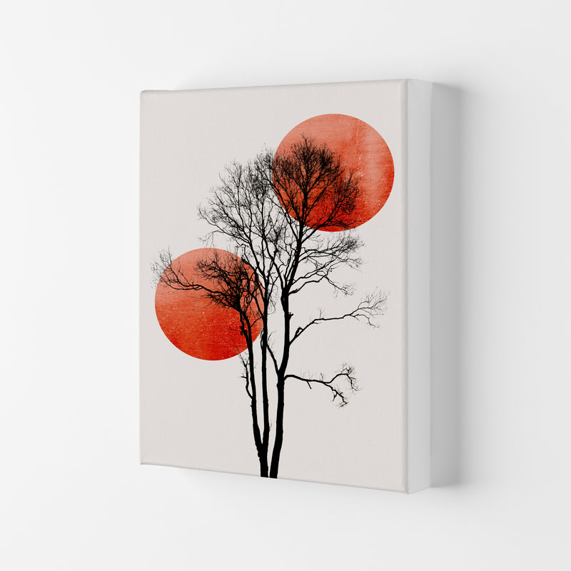 Sun and Moon hiding-ROUGE Contemporary Art Print by Kubistika Canvas