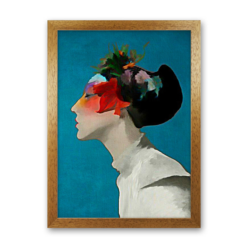 Kimono Contemporary Art Print by Kubistika Oak Grain