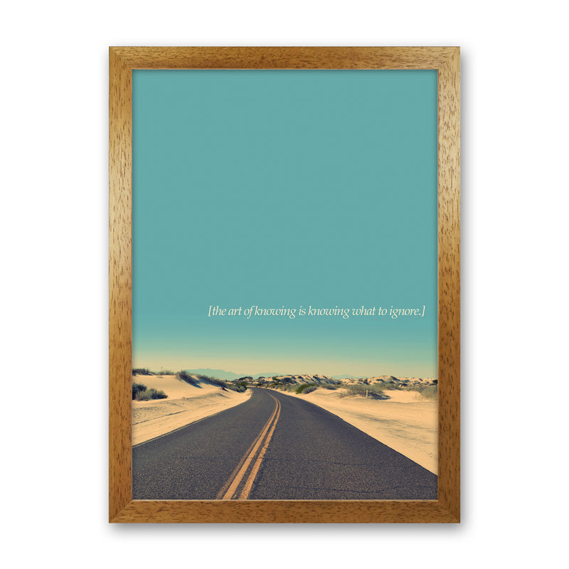 The Art Of Knowing Landscape Contemporary Art Print by Kubistika Oak Grain