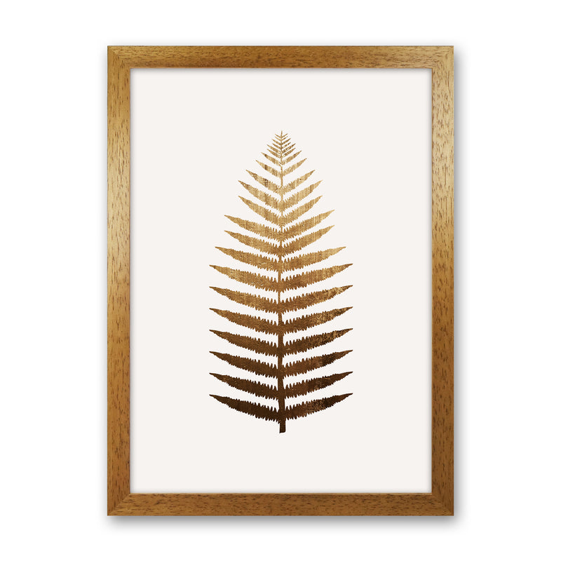 Golden leaf No Botanical Art Print by Kubistika Oak Grain