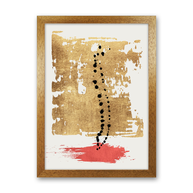 Drip Drop Abstract Art Print by Kubistika Oak Grain