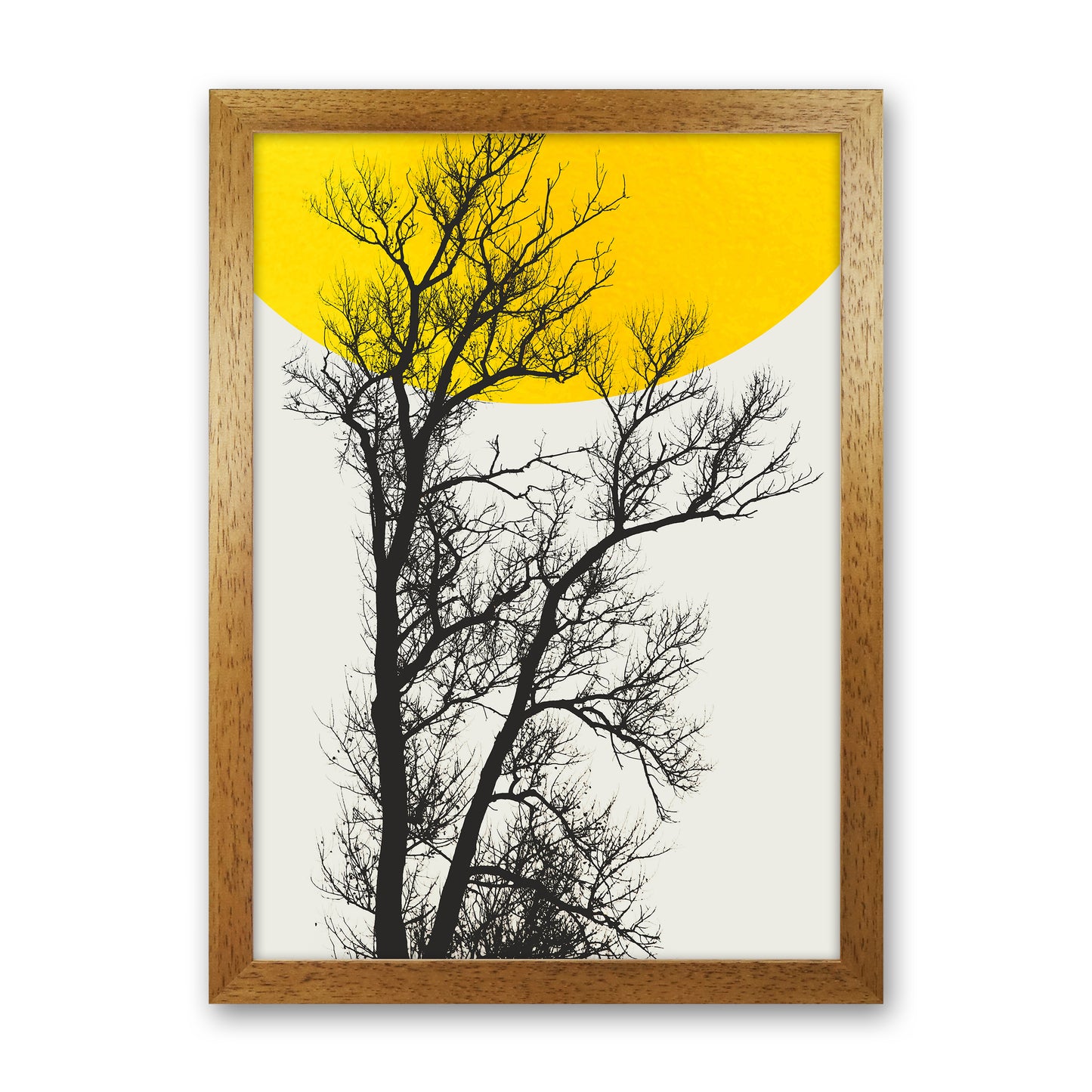 Autumn Memories Contemporary Art Print by Kubistika Oak Grain