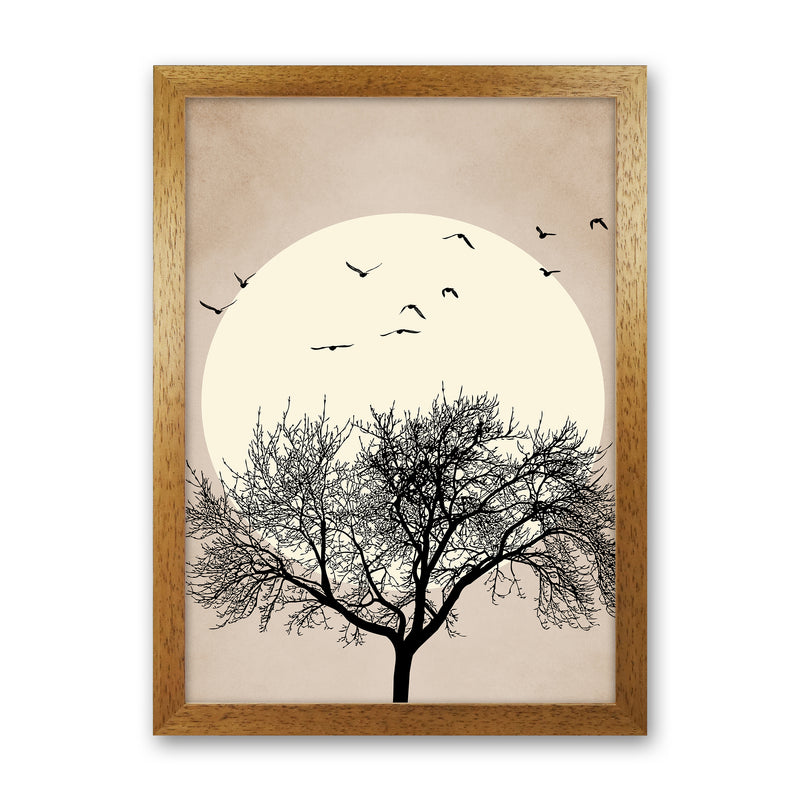 Dreamers - BRIGHT Contemporary Art Print by Kubistika Oak Grain