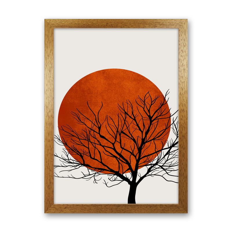 A Blooming Oak  Modern Contemporary Art Print by Kubistika Oak Grain