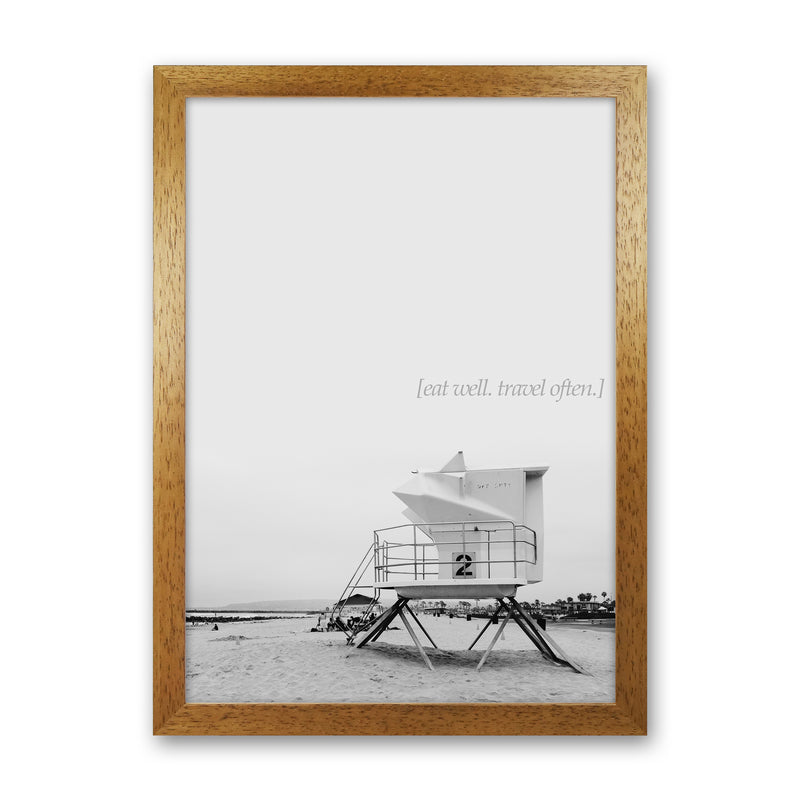 Eat Well Travel Often Photography Art Print by Kubistika Oak Grain