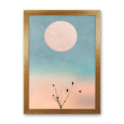 Waking Up Warm Contemporary Art Print by Kubistika Oak Grain