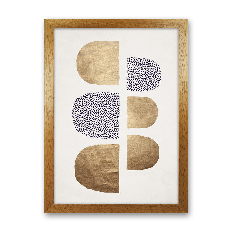 Geometric Abstracta Abstract Art Print by Kubistika Oak Grain