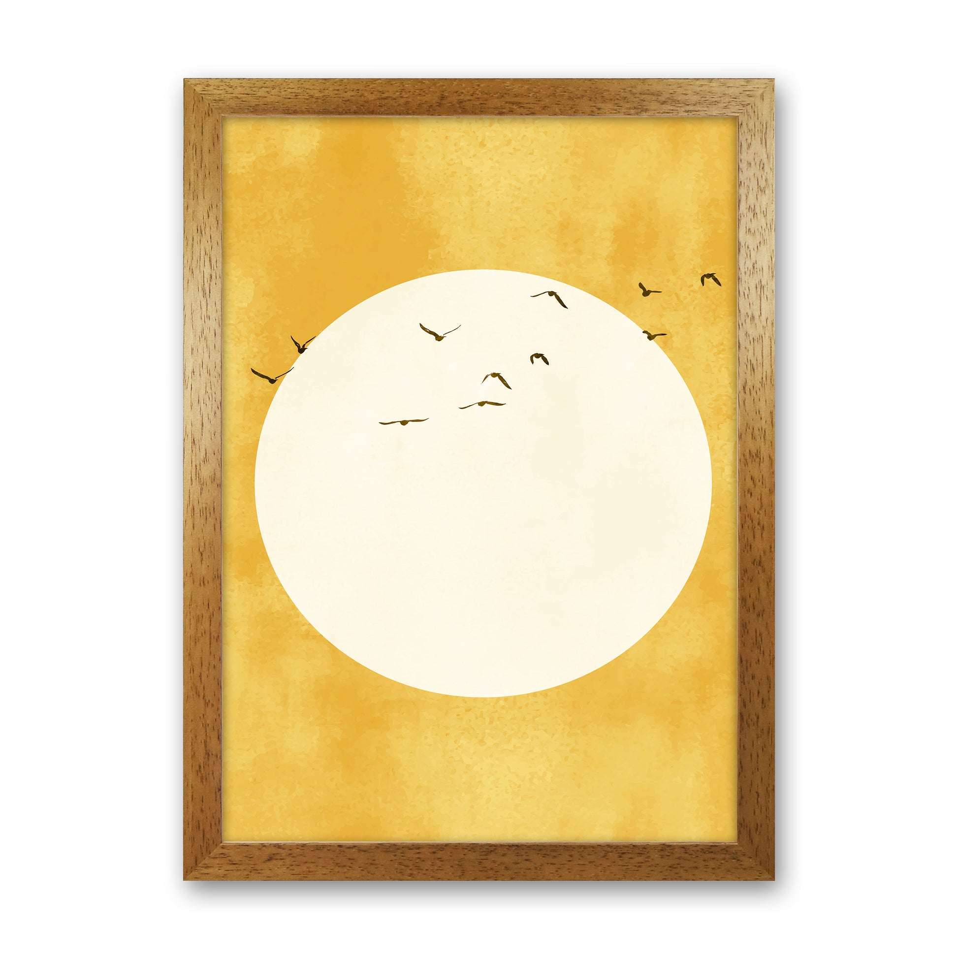 A Daylight Journey  Modern Contemporary Art Print by Kubistika Oak Grain