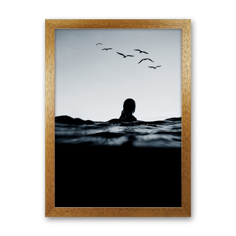 Floating Beach Photography Art Print by Kubistika Oak Grain