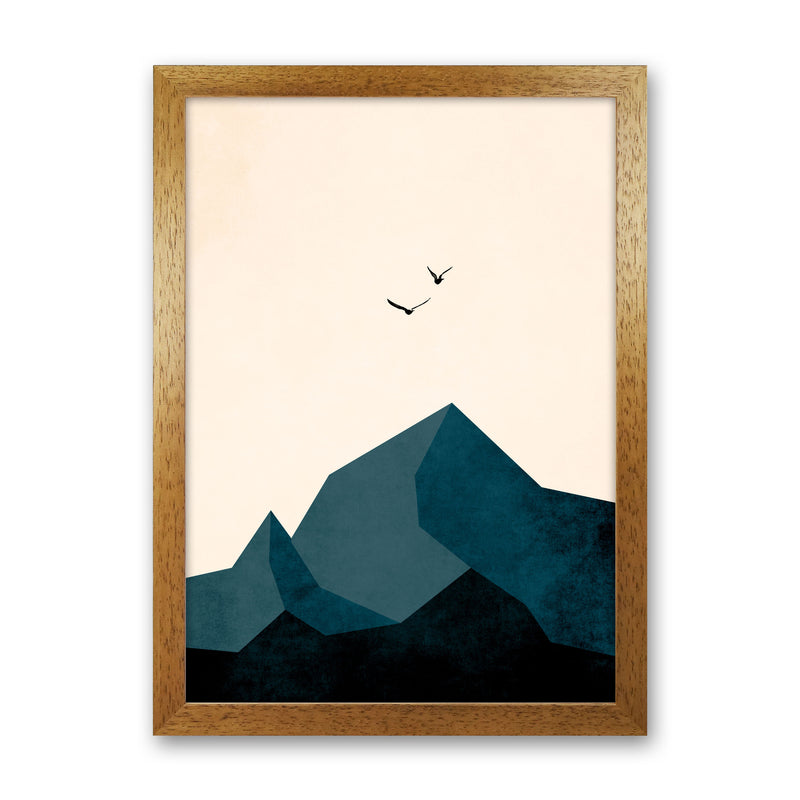 Zugspitze ZWEI Art Print by Kubistika Oak Grain