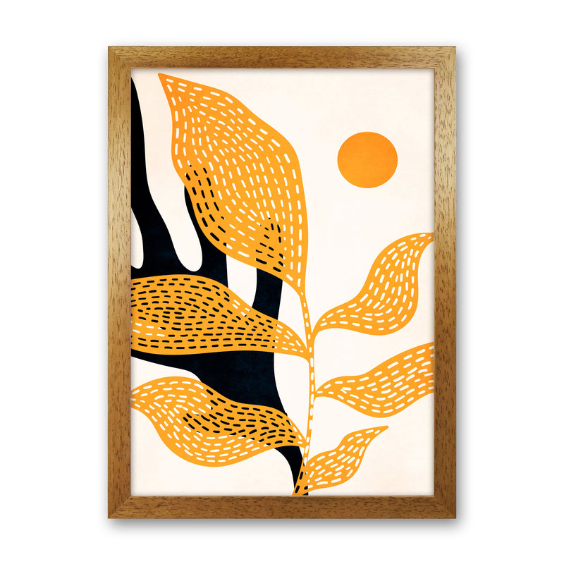 Van Gogh`s Garden Art Print by Kubistika Oak Grain