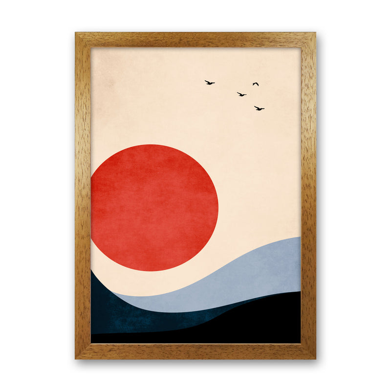 Seaside Memories Art Print by Kubistika Oak Grain