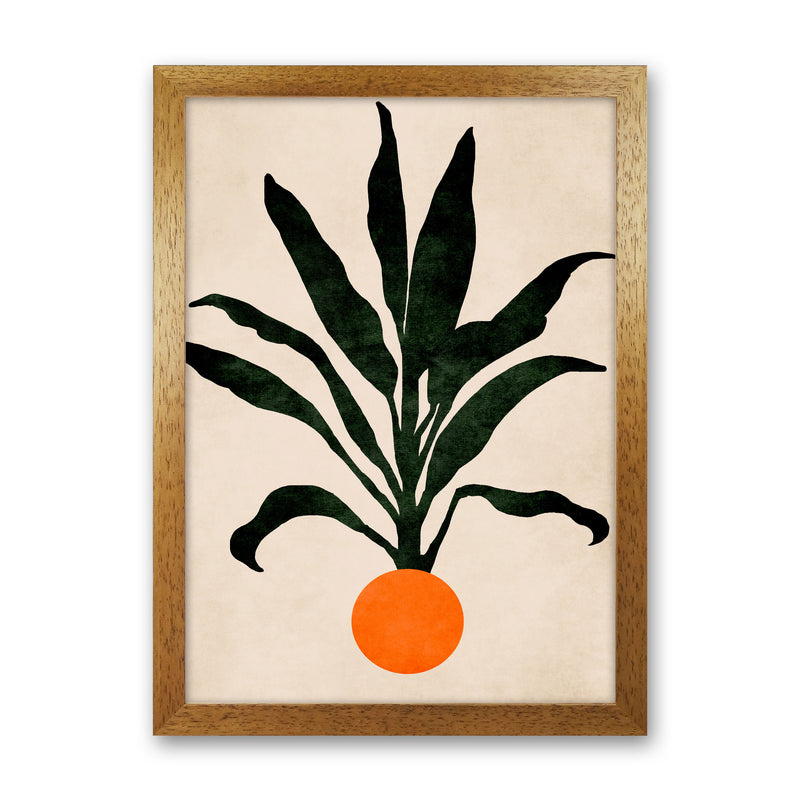 Pumpkin Portrait Art Print by Kubistika Oak Grain