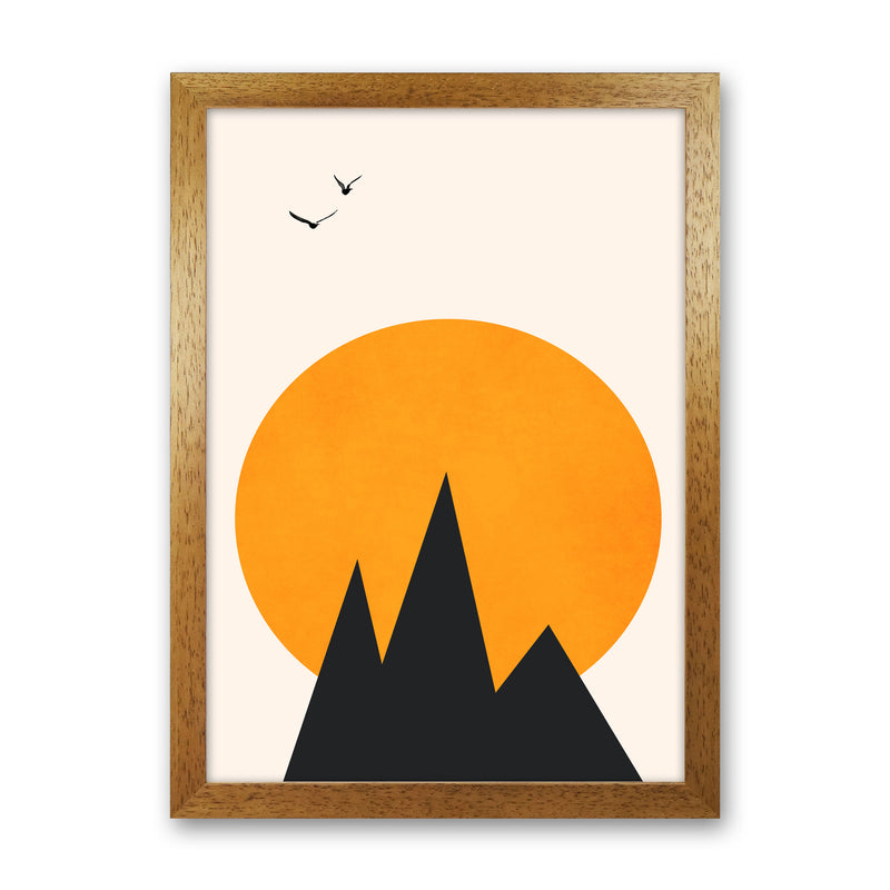 Les Alpes Art Print by Kubistika Oak Grain