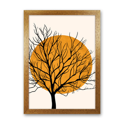 Hiding Sun Art Print by Kubistika Oak Grain