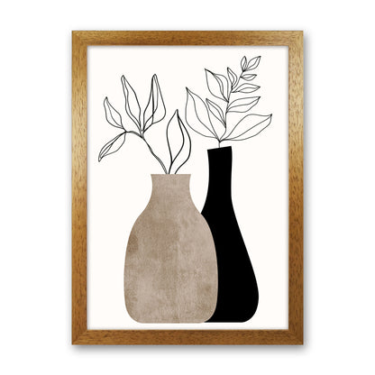 Gris En Gris Art Print by Kubistika Oak Grain