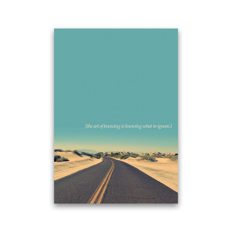 The Art Of Knowing Landscape Contemporary Art Print by Kubistika Print Only