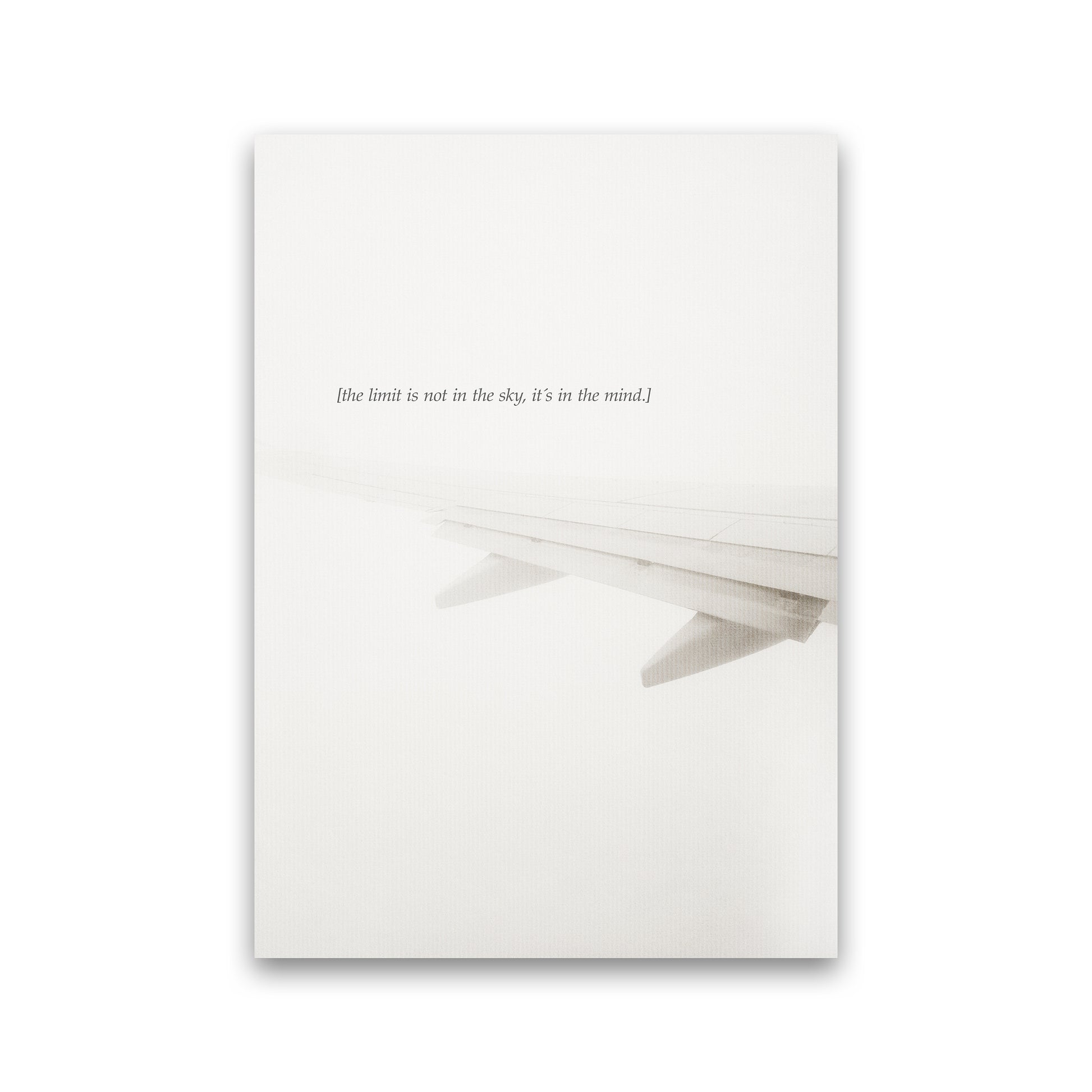 No Limits Quote Contemporary Art Print by Kubistika Print Only