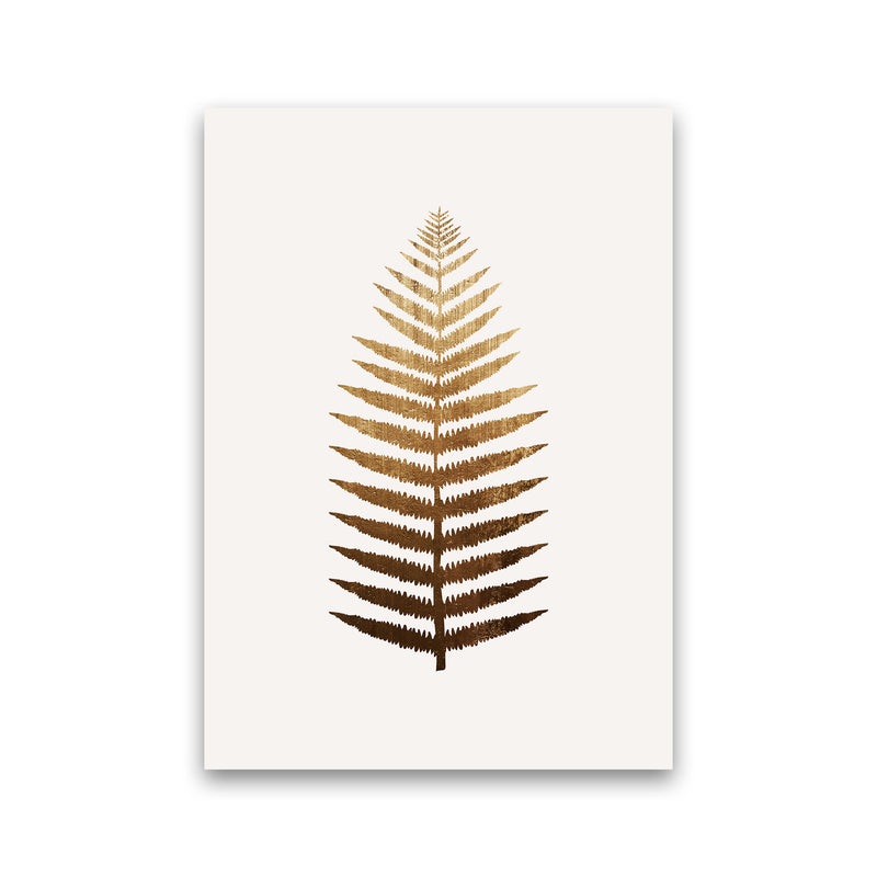 Golden leaf No Botanical Art Print by Kubistika Print Only