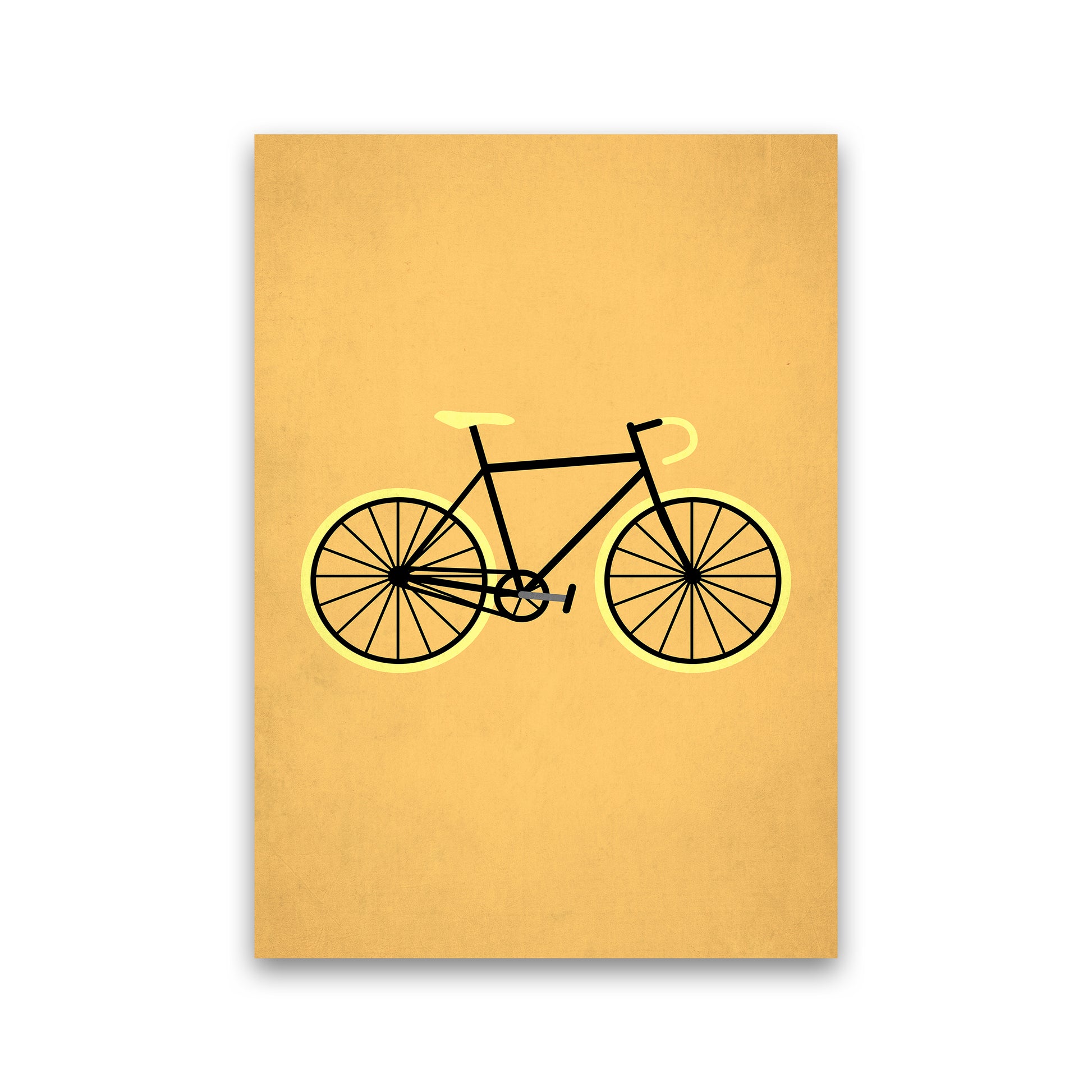Bicycle Love Modern Art Print by Kubistika Print Only