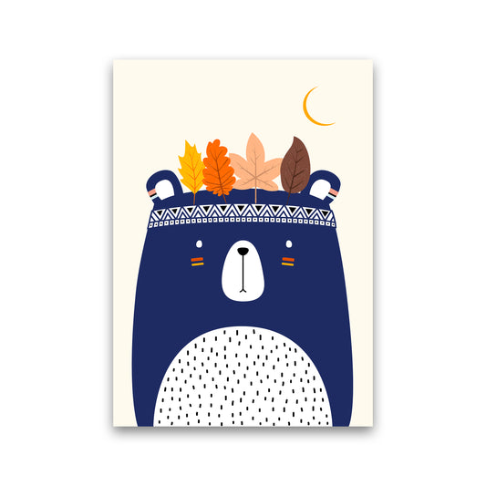 Little Cute Bear Nursery Art Print by Kubisitika Print Only