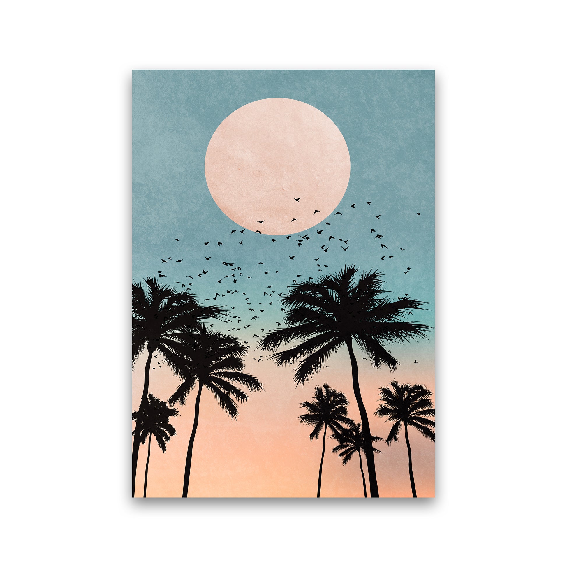 Sunrise Modern Art Print by Kubistika Print Only